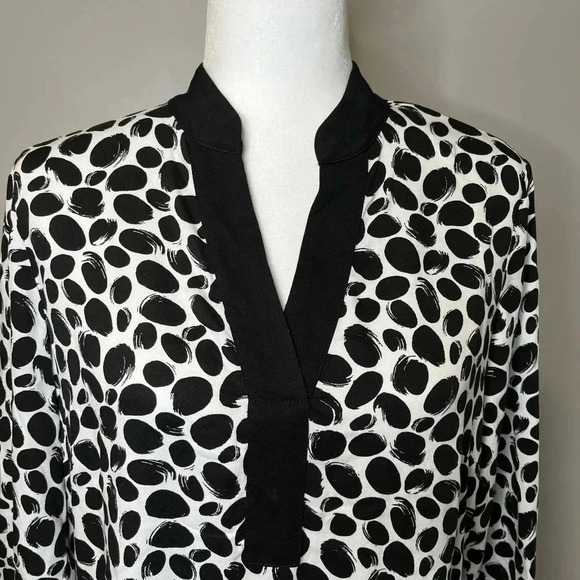 Olsen Side-Slit Printed Tunic Dress - Picture 7 of 13